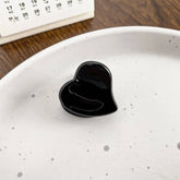 MINI HEART ACETATE CLAW CLIP ELEGANT SIDE CLIP_CWAHA0732