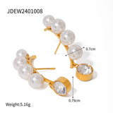 ELEGANT SHELL PEARL TASSEL EARRINGS_CWAJE1368