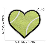 FOOTBALL BADGE HEART ACCESSORY PATCH_CWMM4055