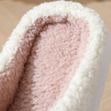 Valentines Day Smiley Love Cotton Slippers