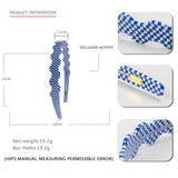 CHECKERBOARD HEADBAND WIDE WAVY HEADBAND_CWAHA4379