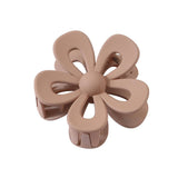 Matte Acrylic Flower Hair Claw Clip For Women_Cwaha07298
