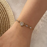 FASHIONABLE GEOMETRIC FULL DIAMOND LOVE BRACELET_CWAHA0878