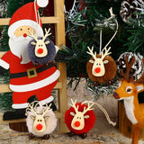 Wool Felt Cartoon Deer Pendant Christmas Decoration_Cwmm2926