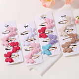 DOUBLE LAYER PEARL BOW HAIR CLIP SET FOR KIDS_CWAHA6702