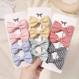 GIRLS PLAID LACE HAIR CLIPS DAILY PRINCESS_CWAHA6738