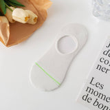 CASUAL SOLID COLOR MESH INVISIBLE SOCKS FOR WOMEN_CWMS2032