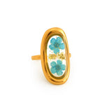 ADJUSTABLE OPEN RING WITH DRIED FLOWERS MULTI COLOR_CWMM8929