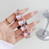 APPLE WATCH 9 RHINESTONE WHITE STONE ELASTIC STRAP_CWASC1561