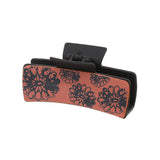 SUNFLOWER RETRO LETTERS WESTERN HAIR CLAW CLIPS_CWASC1623