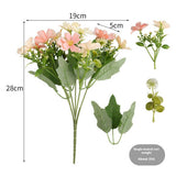 FAUX 10 HEAD DAISY BOUQUET FOR LIVING ROOM DECOR_CWMM6581