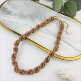 FASHIONABLE AND VERSATILE MIXED COLOR BEADED CHAIN_CWAJE1577