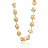 OCEAN STYLE HANDMADE GLASS BEADS NECKLACE_CWMM7544