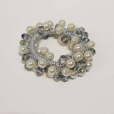 BOHO CRYSTAL PEARL BEADED HAIR TIE CUTE GIRL BAND_CWAHA6779