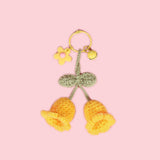 HAND WOVEN LILY OF THE VALLEY FLOWER PENDANTS_CWASC0837