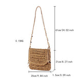 FASHIONABLE HOLIDAY WOVEN SMALL SQUARE BAG_CWAB4717
