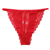 SEXY LACE HOLLOW MID WAIST TRIANGLE UNDERWEAR_CWMU0163