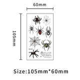 Waterproof 3D Spider Web Tattoos For Halloween_Cwmm8257