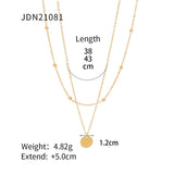 MULTILAYER GOLD PLATE STAINLESS STEEL NECKLACE_CWAJE0619