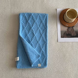 RETRO KNIT SCARF WOOL BLEND REVERSIBLE WRAP_CWASC2355