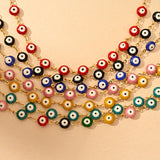 CLASSIC 18K STAINLESS STEEL EVIL EYE BRACELET_CWAJE4597