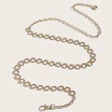 Cwasc2565_Rhinestone Waist Chain Metal Belt