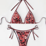 PAISLEY PRINT BIKINI SET TIE SIDE SWIMSUIT_CWMW0918