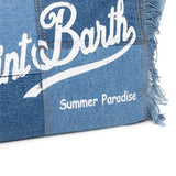 Fashion Print Denim Tote Bag With Tassel_Cwab1946