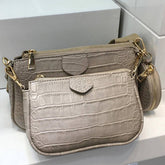 CROCODILE PATTERN ZERO WALLET SHOULDER BAG_CWAB1392