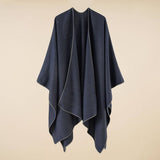 Warm Cape Simple Solid Color Fashionable Shawl_Cwmm2082