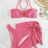 3 PIECE BIKINI SET HALTER WITH MESH SKIRT_CWMW0146