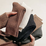 SOLID COLOR ALL MATCH WARM STACKED SOCKS_CWMS1064