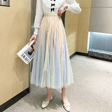 LAYERED OMBRE TULLE FLARED MAXI SKIRT_CWBMS0400