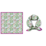 BOHO TREE PRINT SILK SCARF LUXURIOUS NECK WRAP_CWASC0644