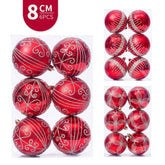 8CM PAINTED ELECTROPLATED CHRISTMAS BALL ORNAMENT_CWMM9865