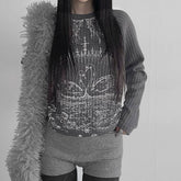 Vintage Personality Print Rotator Sleeves T-Shirt