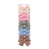 1 6 HANDMADE FABRIC BOW CLIPS FOR GIRLS_CWAHA6756