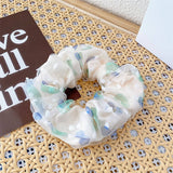 Women Fresh Fabric Broken Flower Hair Tie_Cwaha0841