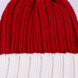 Women¡¯S Knit Two-Tone Pom Beanie Winter Hat_Cwah04990
