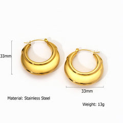 HEART HOLLOW STAINLESS STEEL GEOMETRIC EARRINGS_CWMM8911