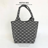 NEW NICHE DESIGN PATTERN KNITTED SHOULDER HANDBAG_CWAB2377