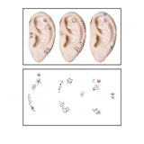 CUTE CARTOON EAR TATTOOS WATERPROOF STICKER SET_CWMM8394
