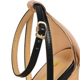 COLOR MATCHING OPEN TOE HOLLOW STILETTO HEELS_CWSHH0041