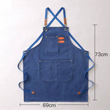 CUSTOM COTTON CANVAS KITCHEN APRON FOR WOMEN_CWMM6623