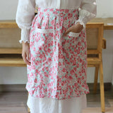 SMALL FRESH LOLITA TULIP APRON HALF LENGTH APRON_CWMM5822