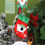 SEQUINED 3D SANTA CLAUS CHRISTMAS STOCKINGS_CWMS1421
