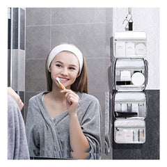 STRIPED WATERPROOF TOILETRY BAG COSMETIC BAG_CWAB2355
