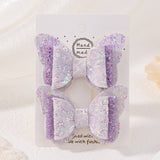 CUTE CARTOON GLITTER BOW HAIR CLIP SET_CWAHA6730