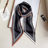 THIN SIMPLE GEOMETRIC LONG SILK HEAD SCARF_CWASC1521