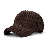SPRING SUMMER STRIPED CORDUROY BASEBALL CAP CWAH208